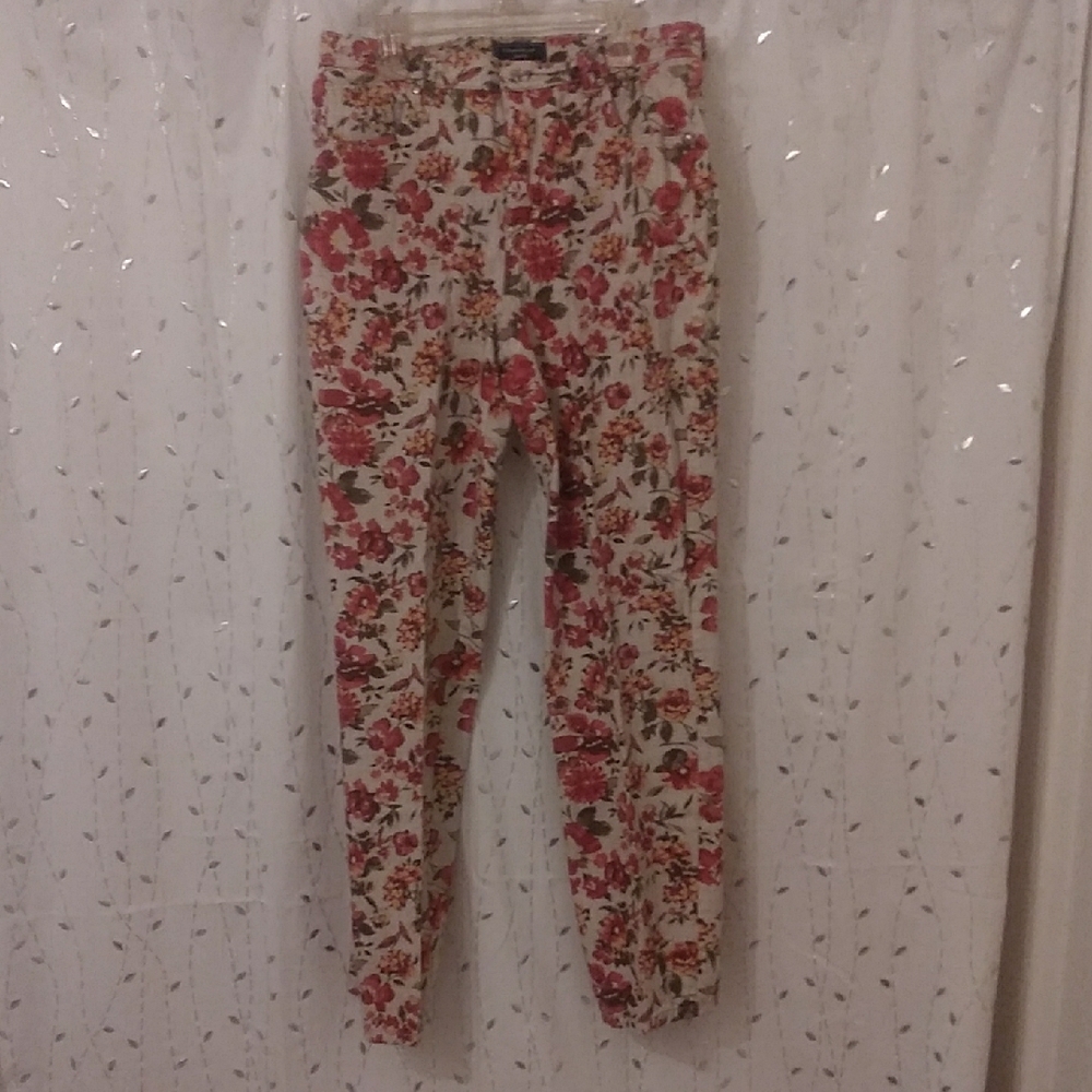 Charter Club Red and Green Ankle Cropped Jeans